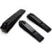 Manicure Kit Mini Personal Care Set Portable Nail Clippers 3 Pieces Built in Nail File Black Travel Ladies Men Nail Clippers Kit - Buy Online on GoSupps.com