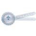 Blue Jay an Elite Healthcare Brand Take a Range Check Clear Plastic Goniometer | 360 Degree Occupational Therapy | 12 inch Physical Therapy Aids