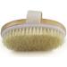 Natural Bristle Dry Skin Body Brush - Exfoliate, Remove Dead Skin, and Stimulate Circulation for Healthy Glowing Skin - Cellulite Treatment - Buy Online on GoSupps.com