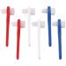 COHEALI Hand Tools Hand Tools Hand Tools 6Pcs Denture Brush Dual Head Toothbrushes Hard Denture Cleaning Brush Denture Cleaning Brush False Teeth Brush Toothbrush for False Teeth Cleaning Dentures Blue red white