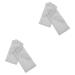 2 Pairs Nail Gloves Gloves Gloves Hand Gloves for Protection Reusable Gloves Fingerless Protective Gloves Nail Glove Protector Manicure Used Gloves FRCOLOR