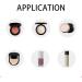 12 PCS Makeup Powder Puff Set - Soft Velour Face Triangle Applicators for Foundation & Loose Powder | Portable Beauty Tools (Black White Pink - Buy Online on GoSupps.com