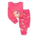 artie Baby Girls Comfortable Pyjamas for Kids Nightwear Children Footless 100% Cotton Long Sleeve Pjs Outfit Sets of 2 Pieces Pajamas for 12 Months to 8Years Old 3-4 Years Pink
