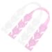 Mask band extension ear protection mask holder ear pain relief holder accessories with adjustable buckle (10 pieces pink or white) (white)