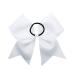20 White Cheerleader Bows Ponytail Holder Hair Ties - Grosgrain Ribbon Accessories for Girls, Teens, Women - Ideal for Softball, Sports, Cheerleading - Buy Online on GoSupps.com