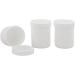 Kosmetex Empty Cosmetic Tin | 50g/60ml Round Screw Jar | White Plastic Cream & Ointment Jar - Buy Online on GoSupps.com