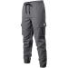 Elegancity Men's Cargo Trousers - Casual Jogger Work Pants with Drawstring Waist and Pockets | Regular Fit Sweatpants for Sports (Size 38-46) - 32, Gray - Buy Online on GoSupps.com
