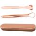 Stainless Steel Tongue Scraper Set - 3pcs Dental Cleaner Tool with Case for Oral Hygiene - Buy Online on GoSupps.com
