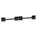 Alipis 2pcs Storage Rack Stainless Steel Wall Shelf Wall Mount Tower Holder Wall-Mounted Towel Bar Rag Rack Blackx2pcs 30.5X7X7CMx2pcs