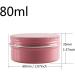 empty jars with lids cosmetic jar B0CKBSQRLW10 PC 30ml Empty Pink Round Aluminum Tin Jars with Screw Lids Cosmetics Lip Balm Containers Pots with 5X Spoon 1x Labels (Color : Roze Size : 30ml) (Colo - Buy Online on GoSupps.com