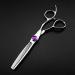 Hair Cutting Scissors 6 Inch Professional Japan 440c Purple Gem Hair Scissors Cutting Barber Makas Haircut Thinning Shears Tools Hairdressing Scissors Set - Buy Online on GoSupps.com