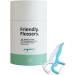 Shop The Natural Family Co. Friendly Flossers - Plastic Free Vegan Mint Flavor Individually Wrapped Easy Slide 45 Pack - Buy Online on GoSupps.com