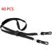 Huhebne 40 Pcs Key Band Holder for Face Masks & Glasses - Anti-Losing Neck Strap for Unisex Women Men & Children - Black - Buy Online on GoSupps.com