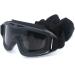HARGLESMAN Airsoft Goggles Tactical Safety Glasses | Anti-Fog Interchangeable Lenses for Hunting, Cycling, Paintball - Black - Buy Online on GoSupps.com