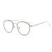 Flydo women blue light filter glasses without strength anti-fatigue UV protection computer glasses retro round metal frame glasses frame blue light blocking glass black and silver