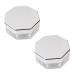 SOIMISS 2 Sets Octagonal Loose Powder Box Makeup Sponge Holder Cosmetic Powder Case Portable Makeup Box