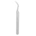 Eyebrow Tweezers Optional Fine Processing Smooth Lines High Strength Eyelash Tweezers Flexible Stylist Laboratory for Electronics(Silver Curved Tweezers LD04) Silver Curved Tweezers Ld-04