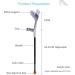 Forearm Crutches Adjustable Forearm Crutches 1 Pair Handle with Comfortable Grip Sturdy High Density Aluminum Gray Plus Black Adult Lightweight Arm Crutch - Buy Online on GoSupps.com