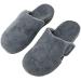 Vionic Women's Gemma Mule Slipper - Orthotic Insole Arch Support Soft House Shoes for Ladies 9 Dark Grey - Buy Online on GoSupps.com