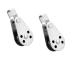 Lsahyong 316 Stainless Steel Nylon Marine Pulley,Pulley Blocks Rope Runner Kayak Boat Accessories,Suitable for 0.08" to 0.32" Ropes 2 PACK