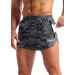 Pudolla Mens Running Shorts 3 Inch Quick Dry Gym Athletic Workout Shorts for Men with Zipper Pockets Small B Camo Black