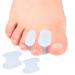 Sumiwish Toe Spacers Separators 16 Pack of Bunion Corrector to Straighten Overlapping Toes Realign Crooked Toes Hammer Toe Calluses Bunions Hallux Valgus Relief Corrector pad 02 Clear