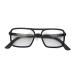 London mole glasses |Spy reading glasses |Rectangular glasses |Cool reader |Designer glasses |Men/women's reading glasses |Unisex |Spring hinges matt black 1.5 x