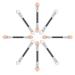 Beaupretty 150 Pcs Eyebrow & Eyeshadow Brush Kit - Double Head Makeup Applicators with Pink Sponges for Flawless Application - Buy Online on GoSupps.com