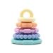 Silicone Teething Ring - Small Pastel Tower by Jellystone | Safe & Stylish Baby Teether - International Shipping Available - Buy Online on GoSupps.com