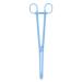 Reptile Feeding Clip Reptile Terrarium Blue Plastic Tongs Tweezers Pet Raising Feeding Tool for Snake Lizard Reptile Animal 24.5cm