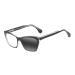 Bifocal Women's Cat Eye Acetate Polygon UV400 Bifocal Transition Photochromic Reading Glass +1.0 +3.0 Black Transparent 2 x