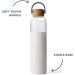 Soma 25oz BPA-Free Glass Water Bottle with Mint Silicone Sleeve - Eco-Friendly & Stylish - Buy Online on GoSupps.com