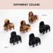 Kitsch Small Hair Clips for Women - Recycled Plastic Claw Clips & Mini Clips for Thin Hair - 6 Pcs Tortoise & Black Set - Buy Online on GoSupps.com