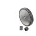 GatherTool 1 piece # 45 Stahl 2 Mod 1 0T-25t.Metal spur gear 2 Module motor rantle wheel 10 tooth - 25 tooths (Number of Teeth: 22 Teeth)
