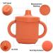 Mengdababy Sippy Cup for Toddler | 3-in-1 Silicone Straw Cup | 7oz Copper Coin Red | BPA Free | Dishwasher & Microwave Safe - Buy Online on GoSupps.com