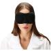 BE SAFE Forever Silk Sleeping Face Eye Mask Blind Fold Cover for Travel/Sleep for Men/Women Unisex EYE-Black-018