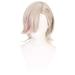Gray with Red Long Wig for Lyney Cosplay From Game Genshin Impact Synthetic Heat-Resistant Hair