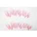 Justotry 24-Piece Butterfly Pink French Coffin Nails - Medium Press-On Artificial Nail Set with Glue for Women - Buy Online on GoSupps.com