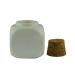 Porcelain Nail Art Acrylic Glass Dappen Dish with Wooden Lid - White - Buy Online on GoSupps.com