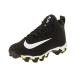 Nike Mens Alpha Menace Shark Football Cleats 4 Big Kid Black/White/White