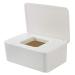 QKFON storage box for wet wipes wet wipes for dry and wet tissue paper napkin holder wet wipes donor holder with lid for home and office (white)