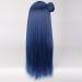 Wig for Love Live! Sunshine!! Tsushima Yoshiko - 70Cm Long Straight Blue Cosplay Wig for Anime Costume Party - Universal Female Fake Hair - Buy Online on GoSupps.com