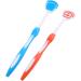 Minkissy 8-Piece Tongue Cleaning Brush Set | Plastic Scraping Tools for Adults | Blue & Orange Tongue Scrapers (19.5x3x0.6cm) - Improve Oral Hygiene - Buy Online on GoSupps.com