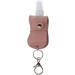 TEBI Portable 50ml Spray Bottle - Leak Proof & Refillable with Leather Keychain Holder - Black | Ideal for Travel & Daily Use - Buy Online on GoSupps.com
