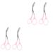 Beaupretty 4 pcs eyebrow comb eyebrow scissors eyebrow trimmer scissors trimmer beard rust- scissors purse scissors facial trimmer mustache trimmer Makeup Tools Hair Trimmer face Clippers 13x6x0.5cmx2pcs Pinkx2pcs