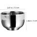 Buy Minkissy 2 PCs Stainless Steel Mixing Bowls - Ideal Shaving Cups & Foaming Bowl for Men | Durable Metal Containers for Shaving Accessories - Buy Online on GoSupps.com