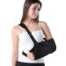 Arm Sling Support Strap Adjustable Shoulder Wrist Elbow Sling Immobilizer with Thumb and Waistband Provide Stabilization for Rotator Cuff Injury Fit Men and Women Left and Right Hand