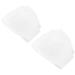 Semme Toe Separators 2 Pairs Silicone Straightener Toe Corrector Bunion Pain Relief Hallux Valgus Foot Protection Care (White)