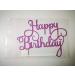 Happy Birthday Cake Toppers Glitter Card Bling Sparkle Decoration Party 6 Inches x 4.74 Inches (Bright Pink) - Buy Online on GoSupps.com