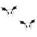 Beavorty 2 Sets bat headband hair clip halloween bats halloween bat hair clips halloween party headdress halloween headband wings costume Party Supplies hair accessories ear fabric women's
